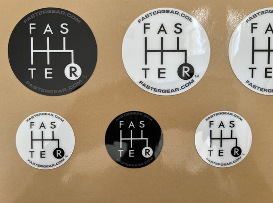 Faster Gear Decals, Motorsports Stickers, Gear Shift Decal, Racing Sticker