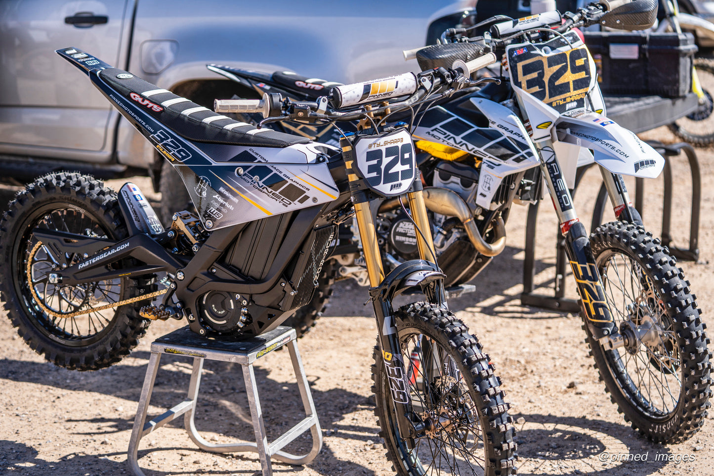Personalized Sur-Ron Front Plate Decals, Custom Name and Number Plate, ODI MTB Plate Decals