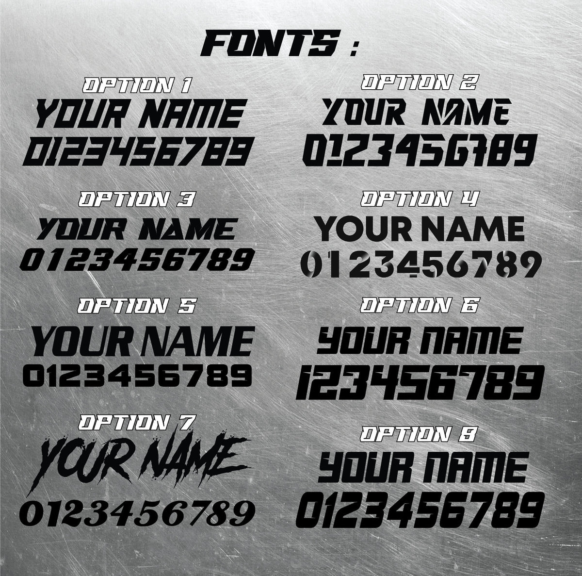 Individual Number Decals, Waterproof Racing Stickers, Car Decals, Personalized Stickers, Racing Decals