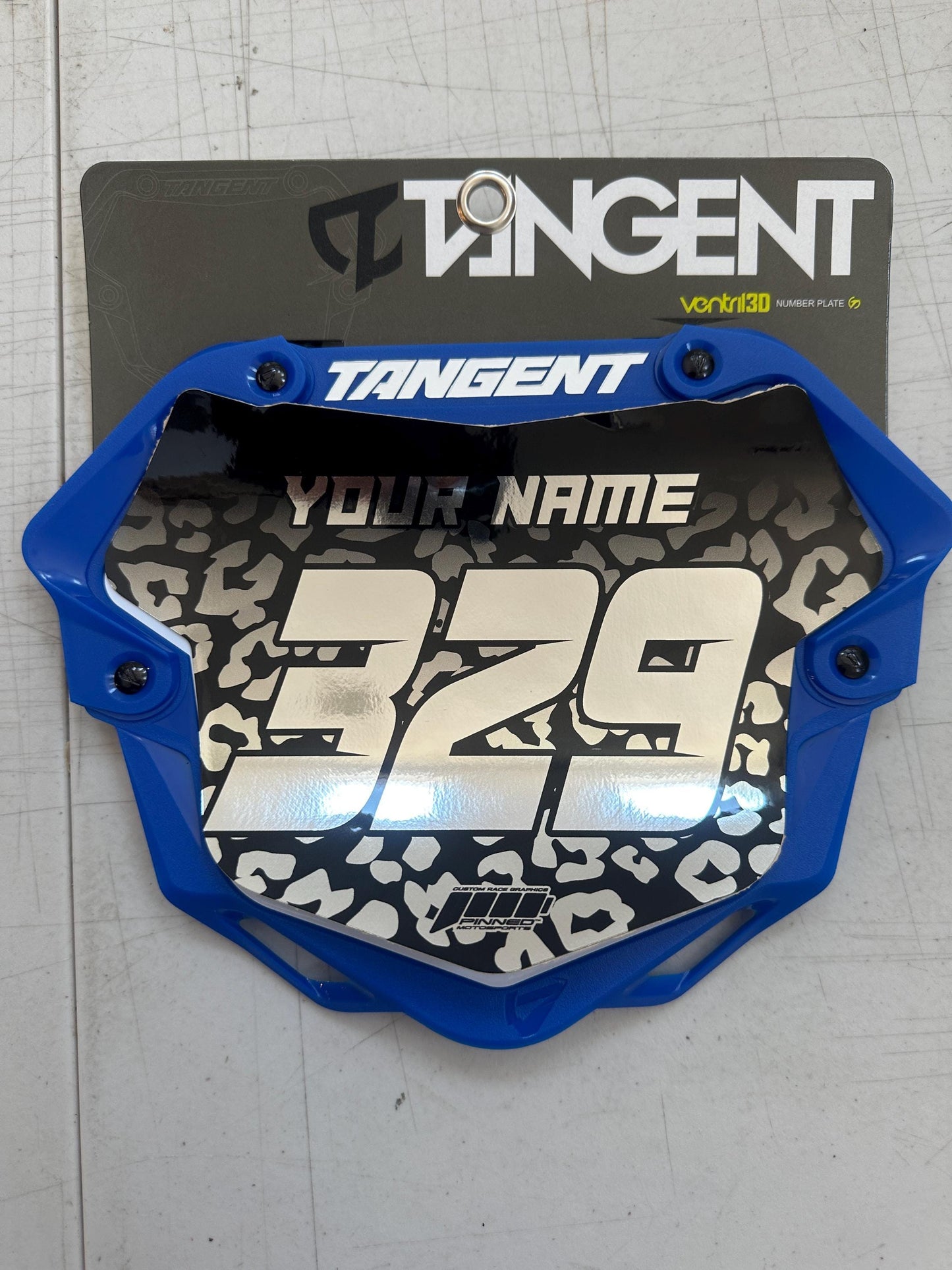 Tangent BMX Style Graphics, Tangent Plate Decals, Personalized Number Plate Graphics
