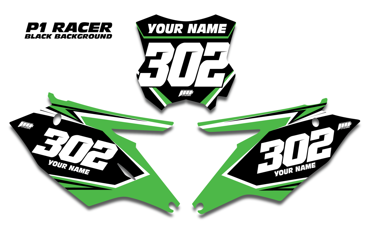 P1 KAWASAKI RACER Plates