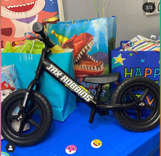 Strider 12" Hex Racer Bike Decals, Personalized Strider Decals, Strider 12" Balance Bike Graphics, 12" Strider Graphics, Balance Bike Decals
