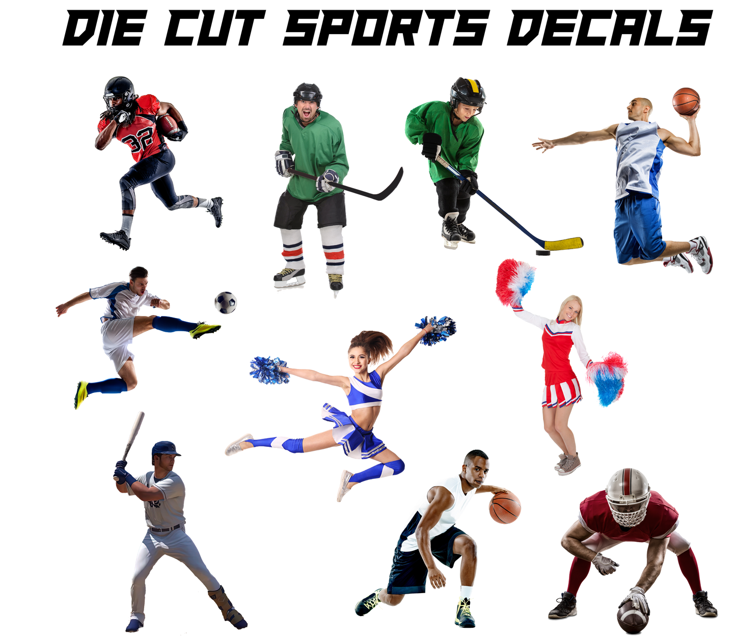 Custom Waterproof Sports Photo Decals: Family & Pets