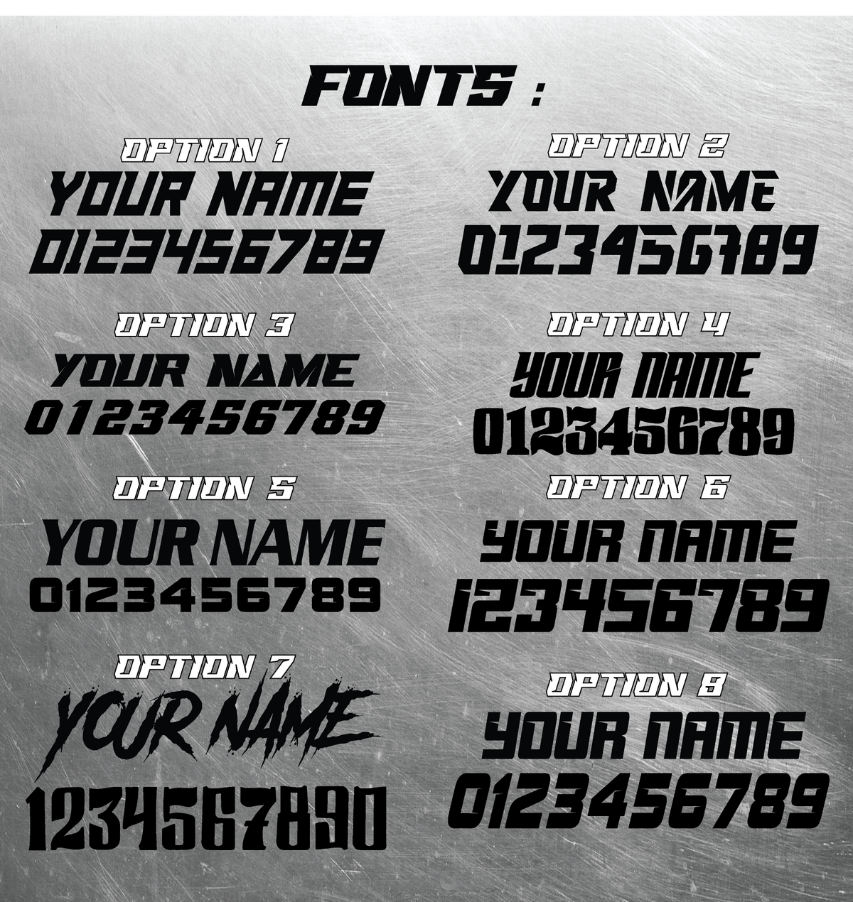 Holographic Mini Number Plate Decals: Custom Motocross Plate