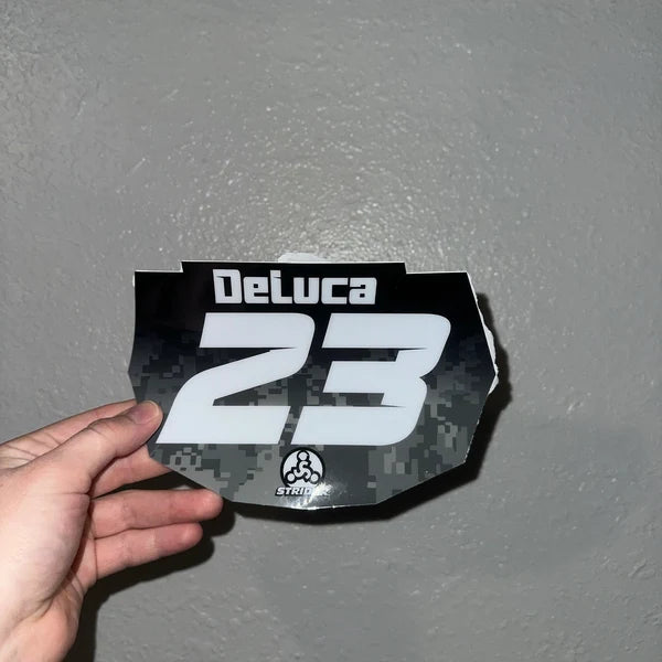 Personalized Balance Bike Front Plate Decals