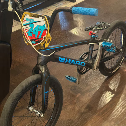 Personalized Box Two BMX Number Plate Decals