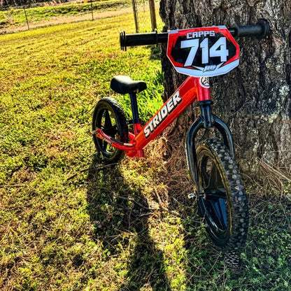 Personalized Balance Bike Front Plate Decals