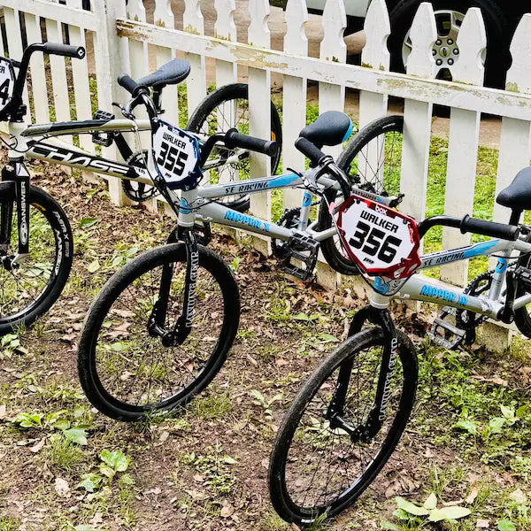 Personalized Box Two BMX Number Plate Decals