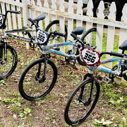Personalized Box Two BMX Number Plate Decals