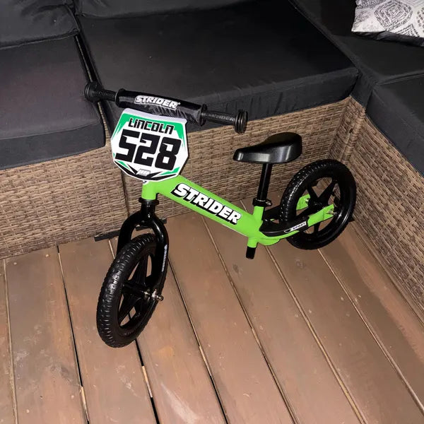 Personalized Balance Bike Front Plate Decals
