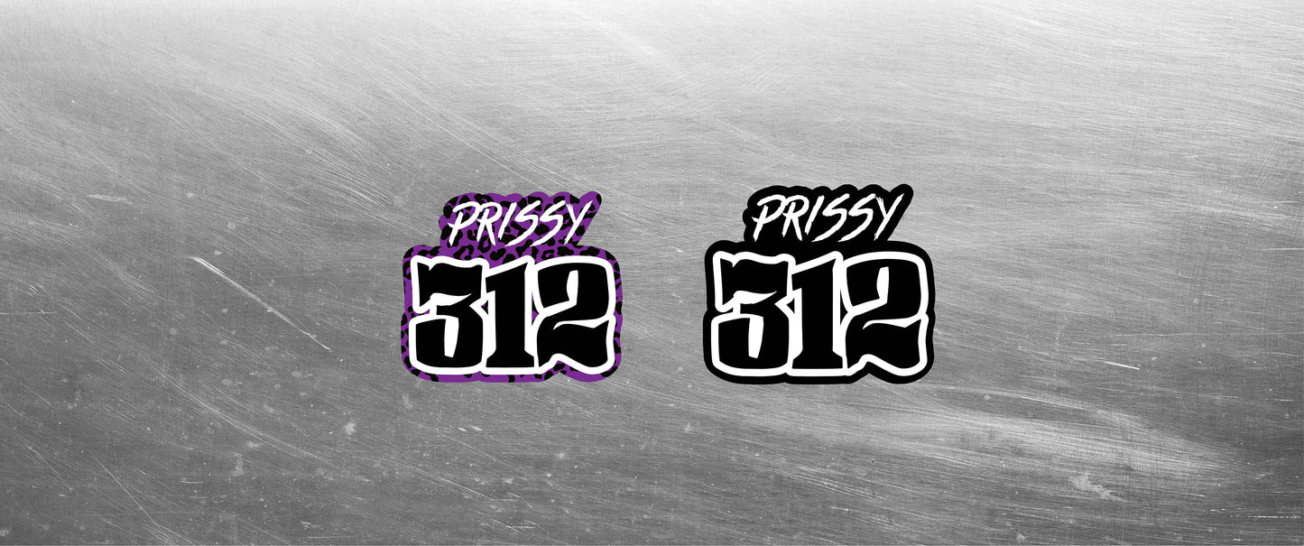 Personalized Name & Number Decal Packs, Non-laminated Custom Stickers, Custom Motorsports Decal Bundles, Personalized Sticker Packs