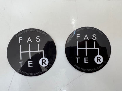 Faster Gear Decals, Motorsports Stickers, Gear Shift Decal, Racing Sticker