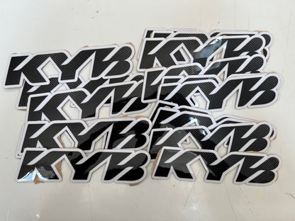 KYB Suspension Decals, KYB, Motocross Decals, Stickers, Die Cut