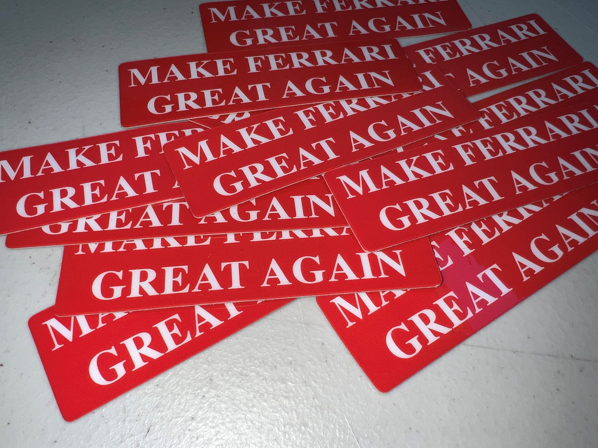 Make Ferrari Great Again Decals, Racing Sticker, Formula 1, F1 Stickers, Waterproof