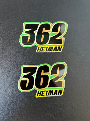 Custom RC Decals | Name & Number Decals | Personalized Decal Set