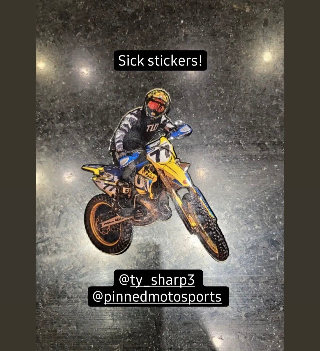 Action Sports Decals, Custom Photo Decal, Motocross Decals, Waterproof Decals, Personalized Decals