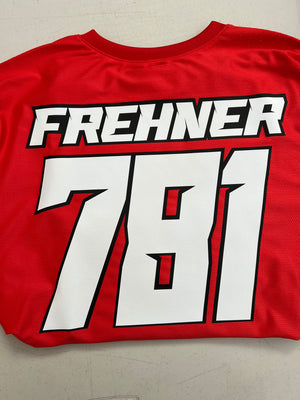 Personalized Rider ID Jersey Name and Number Iron-On Prints