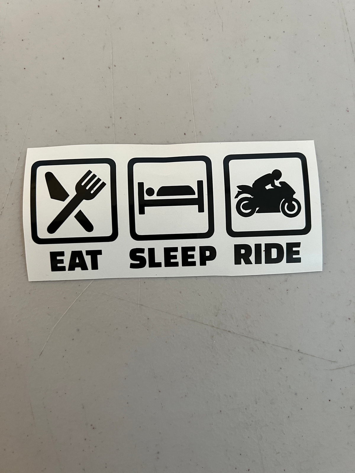 Eat Sleep Train Decals, Eat Sleep Mx Decals, Eat Sleep Ride Decals, Waterproof Stickers