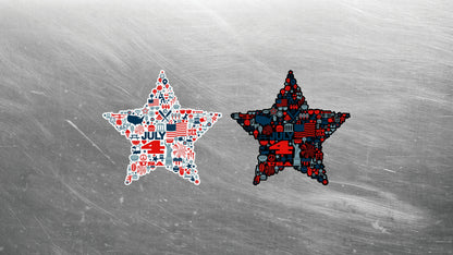 4th of July Star Decals, Star stickers, USA Decals, 4th of july, Decals