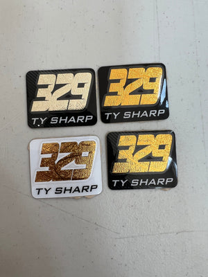 Metallic Square Name/Number Decals, Custom Hub Decals, Bmx Hub Decals, Waterproof Decals, Number Decals