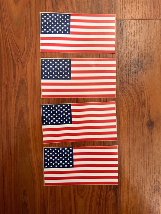 USA Flag Decals, Waterproof Stickers, American Flag Stickers, USA Decals