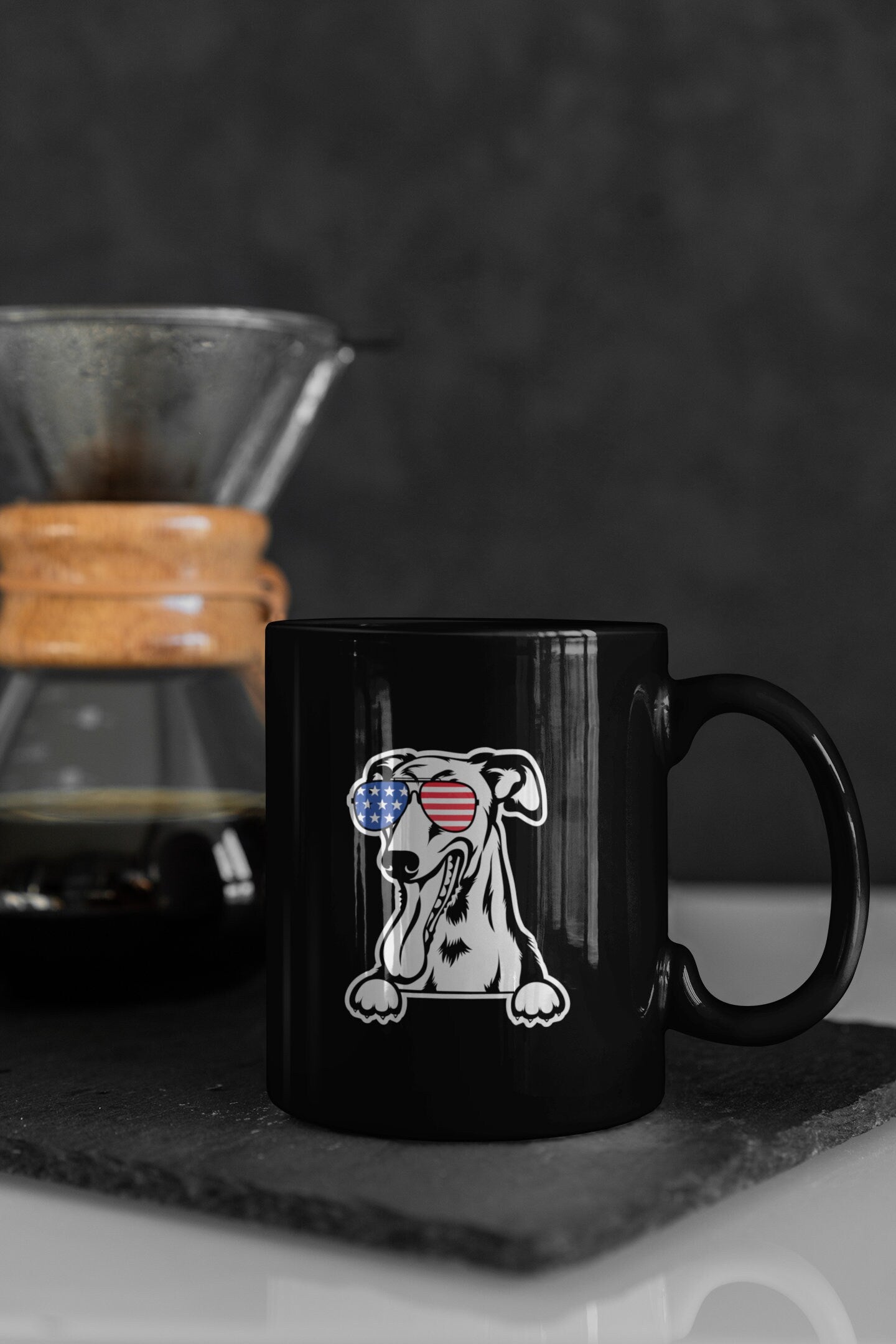 Dog USA Decals, Pet Decals, Waterproof Stickers, American Made Stickers, USA Decals