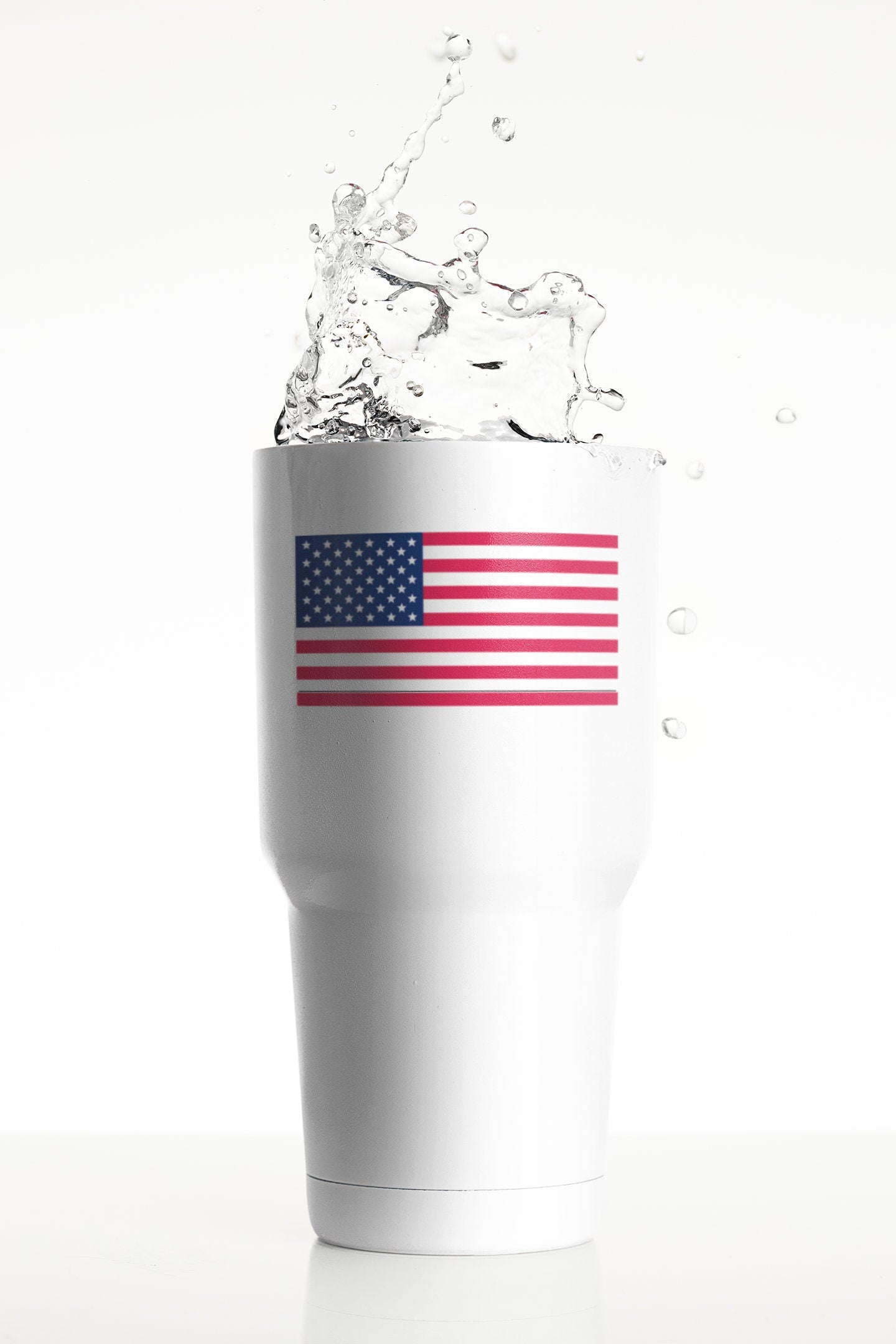 USA Flag Decals, Waterproof Stickers, American Flag Stickers, USA Decals