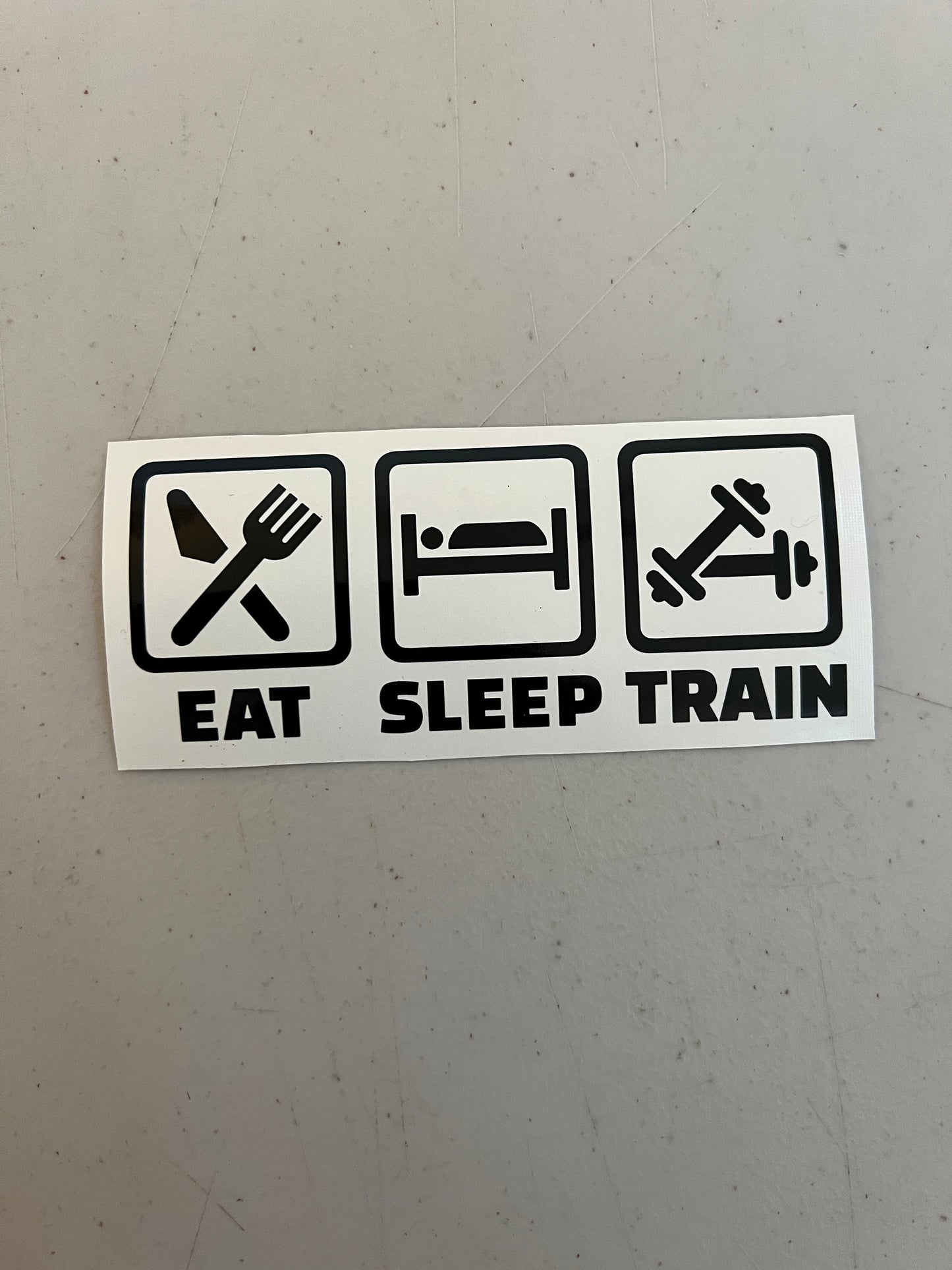 Eat Sleep Train Decals, Eat Sleep Mx Decals, Eat Sleep Ride Decals, Waterproof Stickers