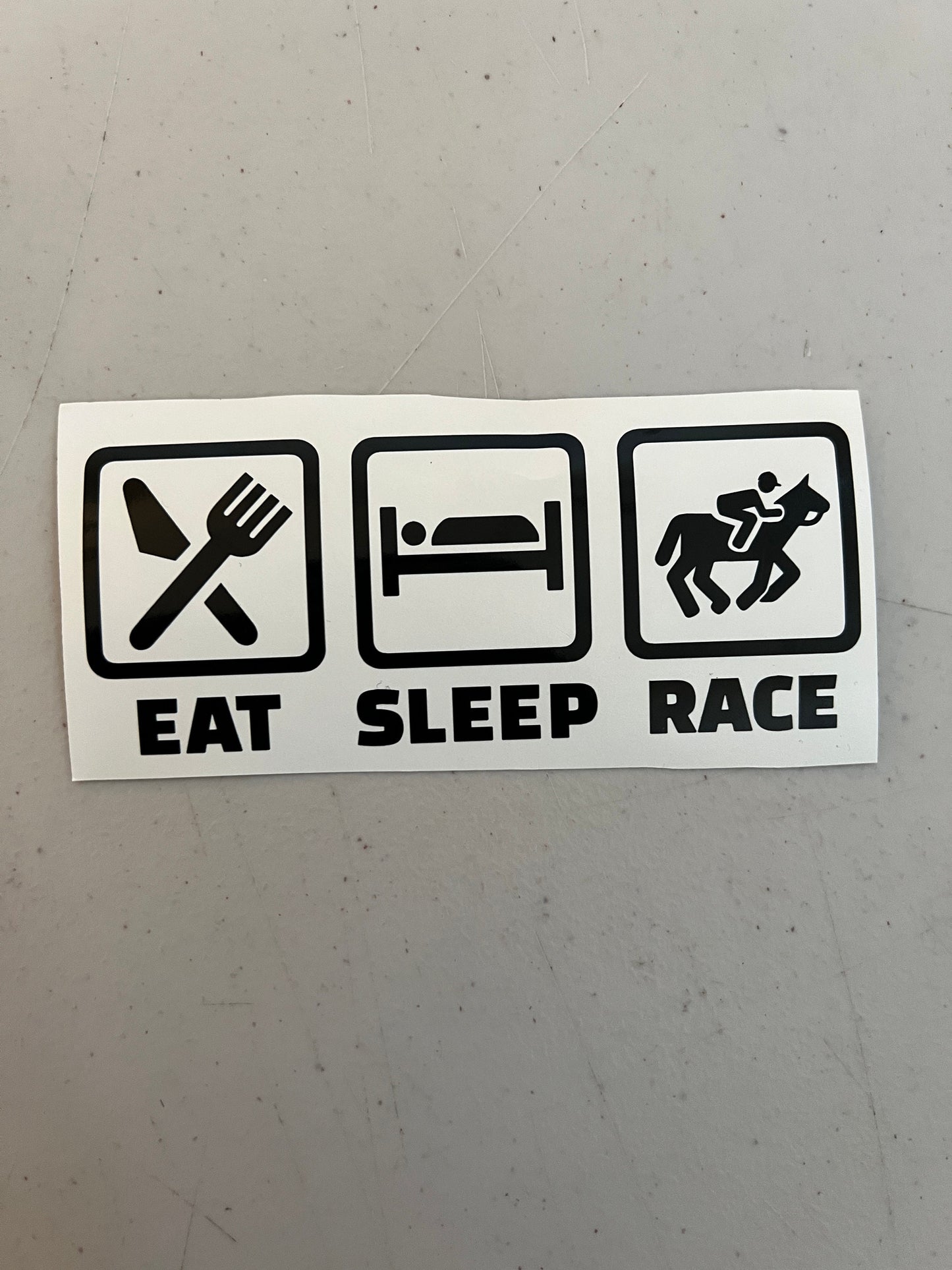 Eat Sleep Train Decals, Eat Sleep Mx Decals, Eat Sleep Ride Decals, Waterproof Stickers