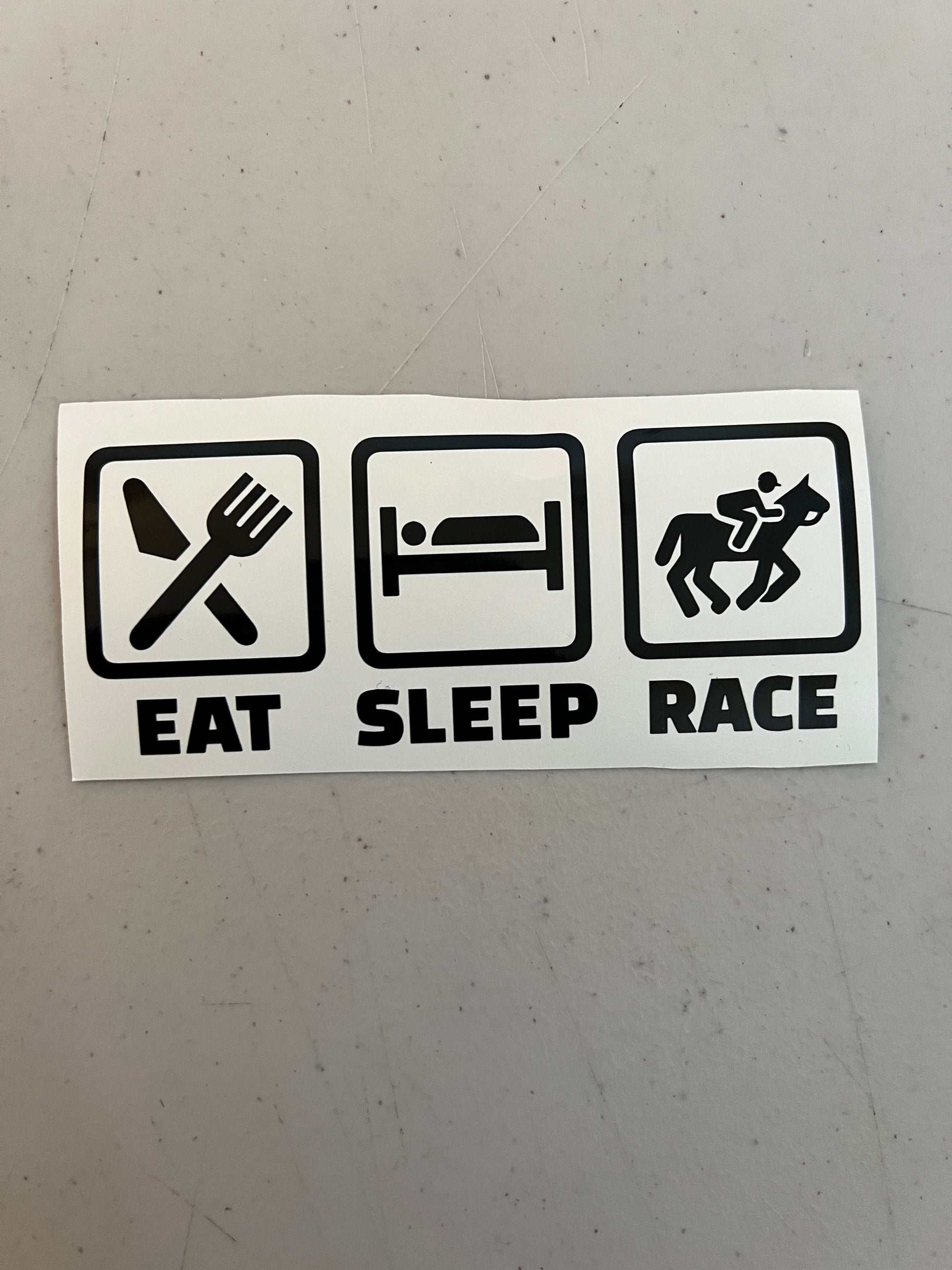 Eat Sleep Train Decals, Eat Sleep Mx Decals, Eat Sleep Ride Decals, Waterproof Stickers