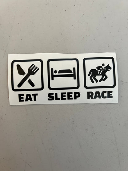 Eat Sleep Train Decals, Eat Sleep Mx Decals, Eat Sleep Ride Decals, Waterproof Stickers