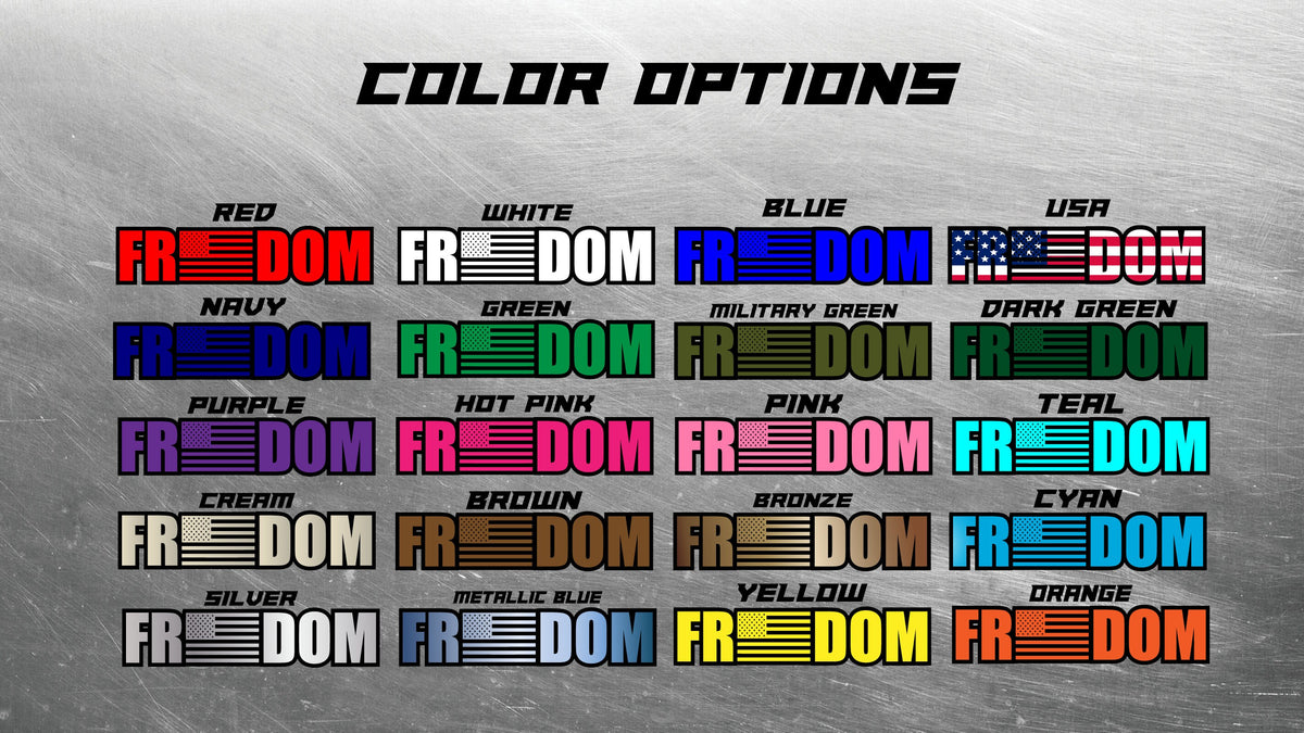Freedom Decals, USA Stickers, Flag Decal, Freedom Waterproof Stickers
