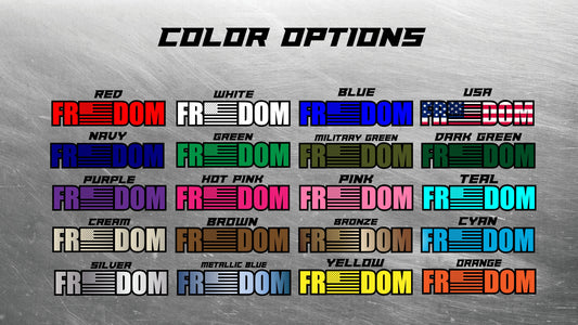 Freedom Decals, USA Stickers, Flag Decal, Freedom Waterproof Stickers