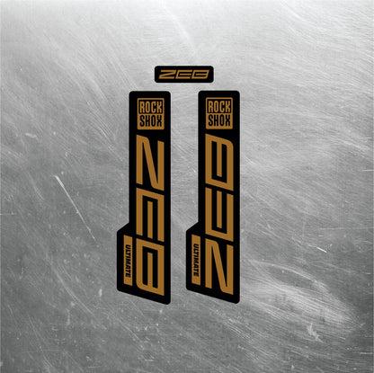2020 ROCKSHOX ZEB ULTIMATE Fork Decals / Mountain Bike Fork Decals / Multiple Colors