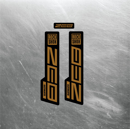 2020 ROCKSHOX ZEB ULTIMATE Fork Decals / Mountain Bike Fork Decals / Multiple Colors