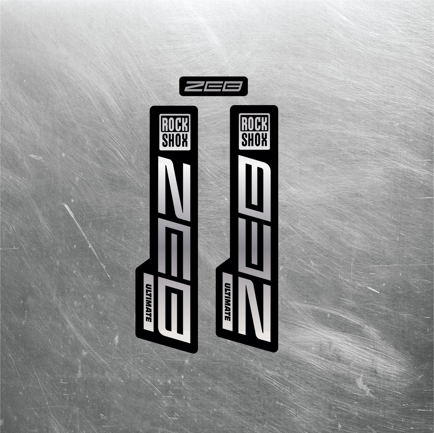 2020 ROCKSHOX ZEB ULTIMATE Fork Decals / Mountain Bike Fork Decals / Multiple Colors