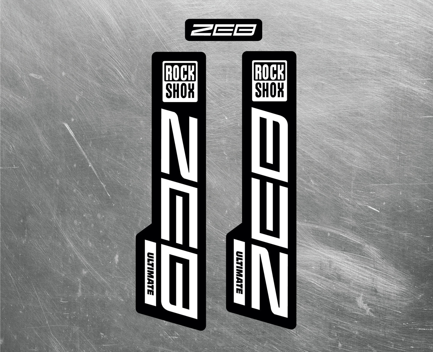 2020 ROCKSHOX ZEB ULTIMATE Fork Decals / Mountain Bike Fork Decals / Multiple Colors