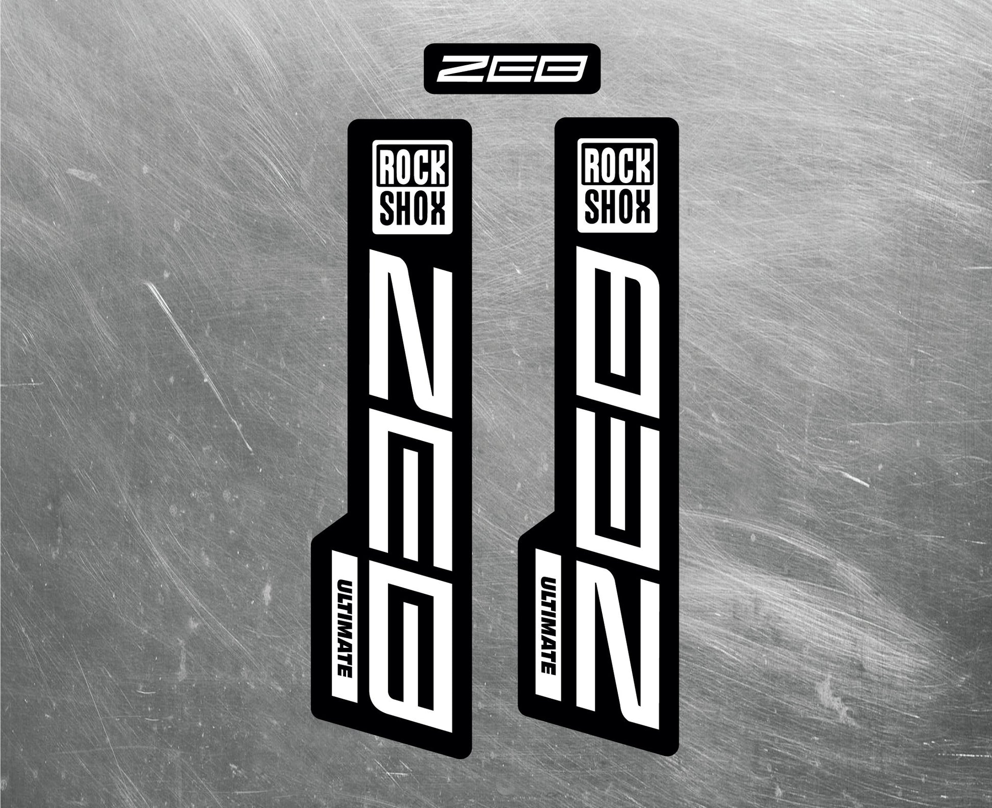 2020 ROCKSHOX ZEB ULTIMATE Fork Decals / Mountain Bike Fork Decals / Multiple Colors