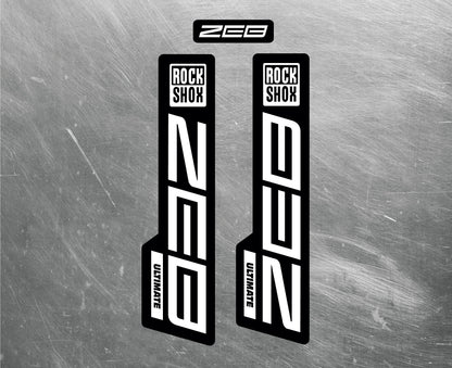 2020 ROCKSHOX ZEB ULTIMATE Fork Decals / Mountain Bike Fork Decals / Multiple Colors
