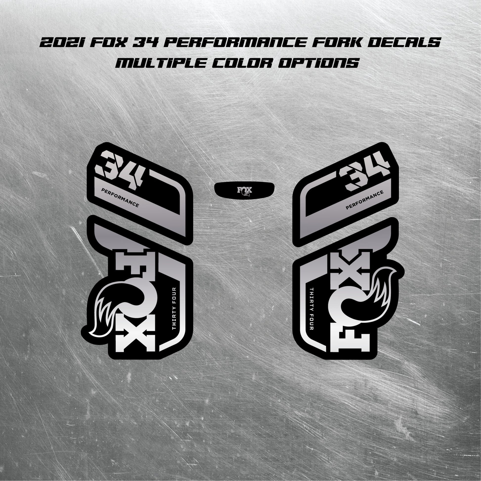2021 FOX 34 PERFORMANCE Fork Decals / Mountain Bike Fork Decals / Multiple Colors
