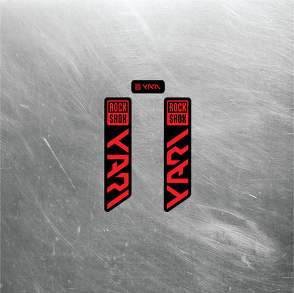 2021 ROCKSHOX YARI Fork Decals / Mountain Bike Fork Decals / Multiple Colors