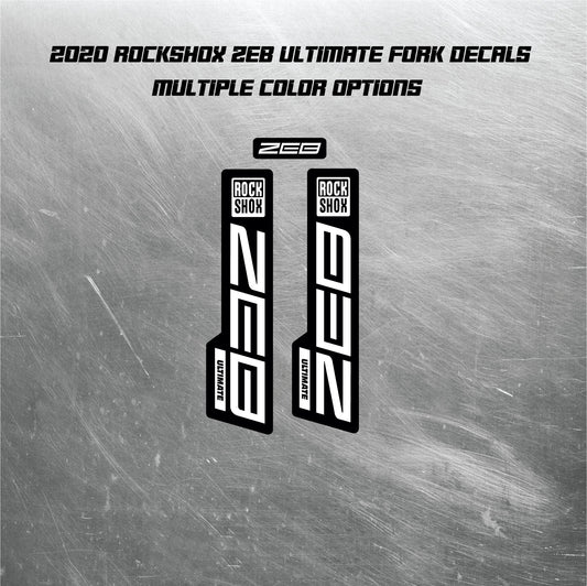 2020 ROCKSHOX ZEB ULTIMATE Fork Decals / Mountain Bike Fork Decals / Multiple Colors