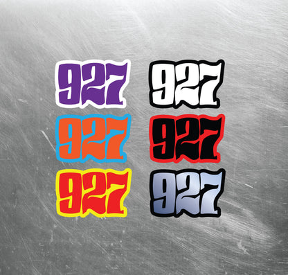 Custom Number Decals, Waterproof Racing Stickers, Motorsports Decals, Personalized Stickers