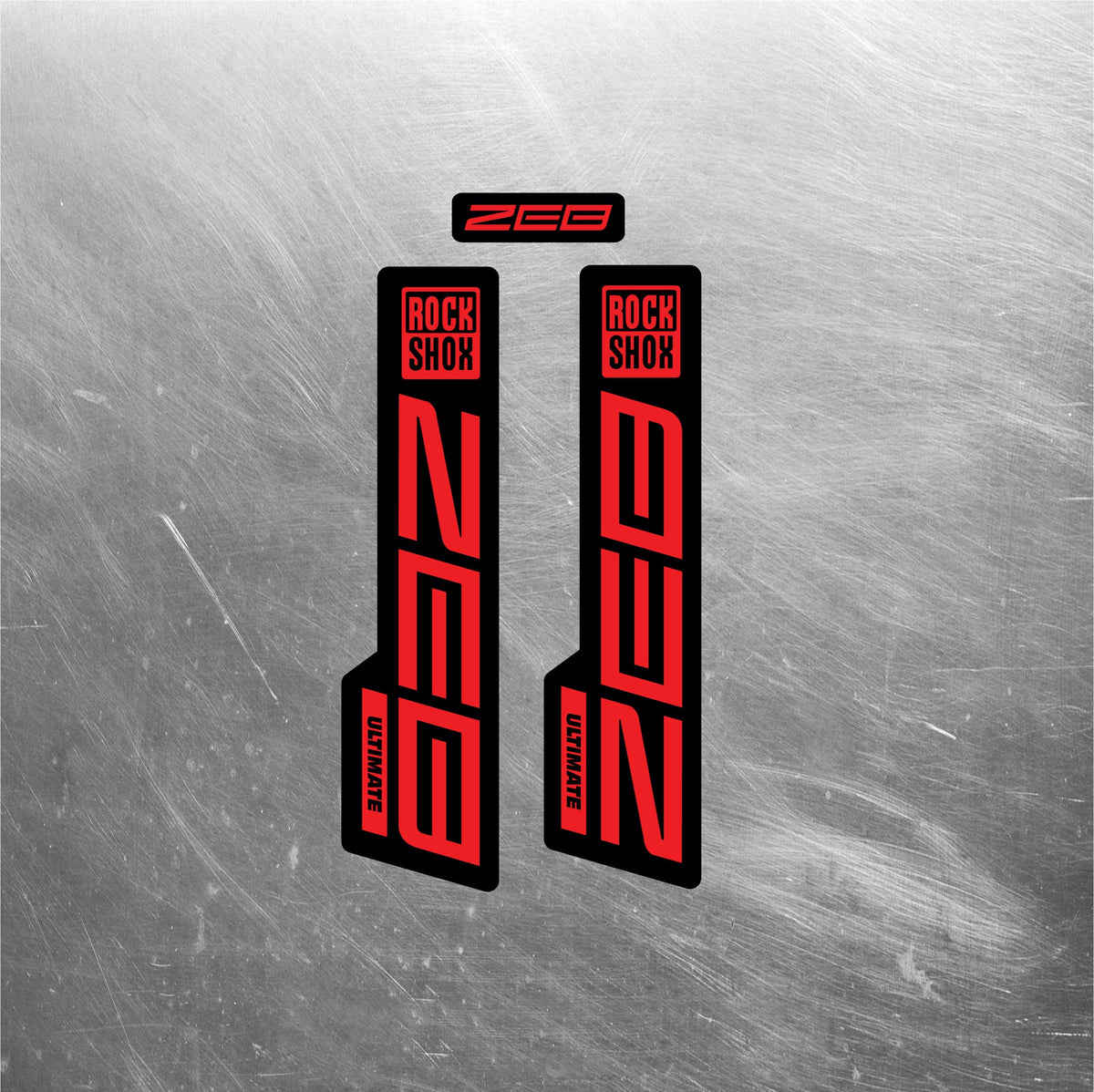2020 ROCKSHOX ZEB ULTIMATE Fork Decals / Mountain Bike Fork Decals / Multiple Colors
