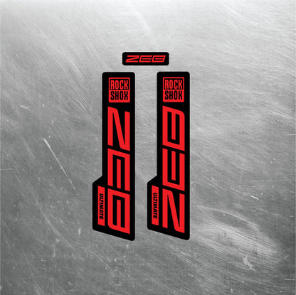 2020 ROCKSHOX ZEB ULTIMATE Fork Decals / Mountain Bike Fork Decals / Multiple Colors