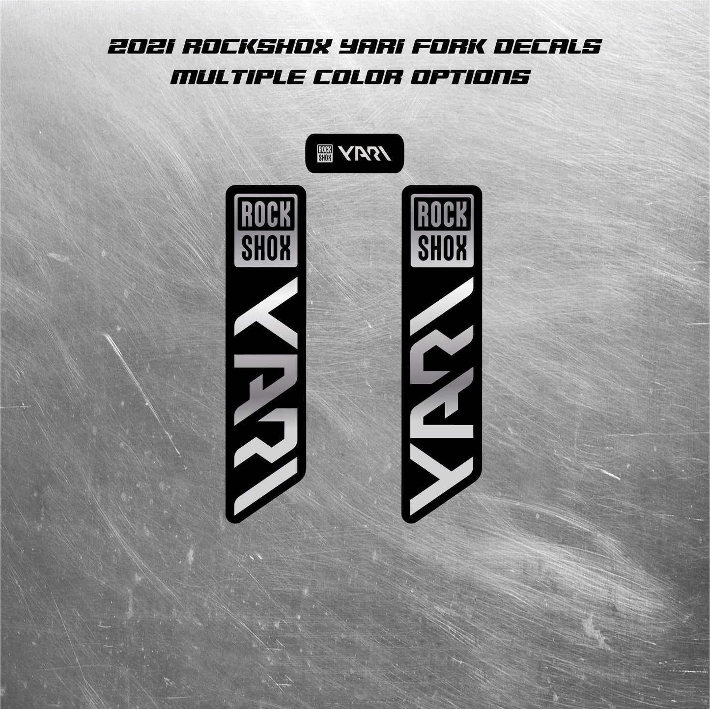 2021 ROCKSHOX YARI Fork Decals / Mountain Bike Fork Decals / Multiple Colors