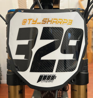 White Sur-Ron Light Bee Graphics, White Sur-Ron Light Bee Full Graphics Kit, Custom Sur-Ron Light Bee Graphics, Custom Number Plate