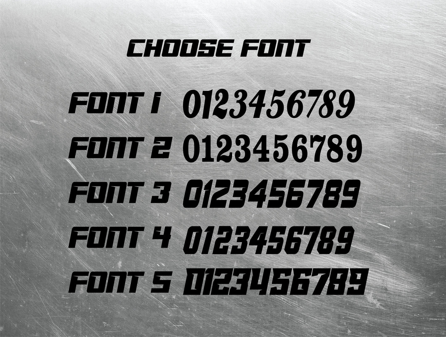 Individual Number Decals, Waterproof Racing Stickers, Car Decals, Personalized Stickers, Racing Decals