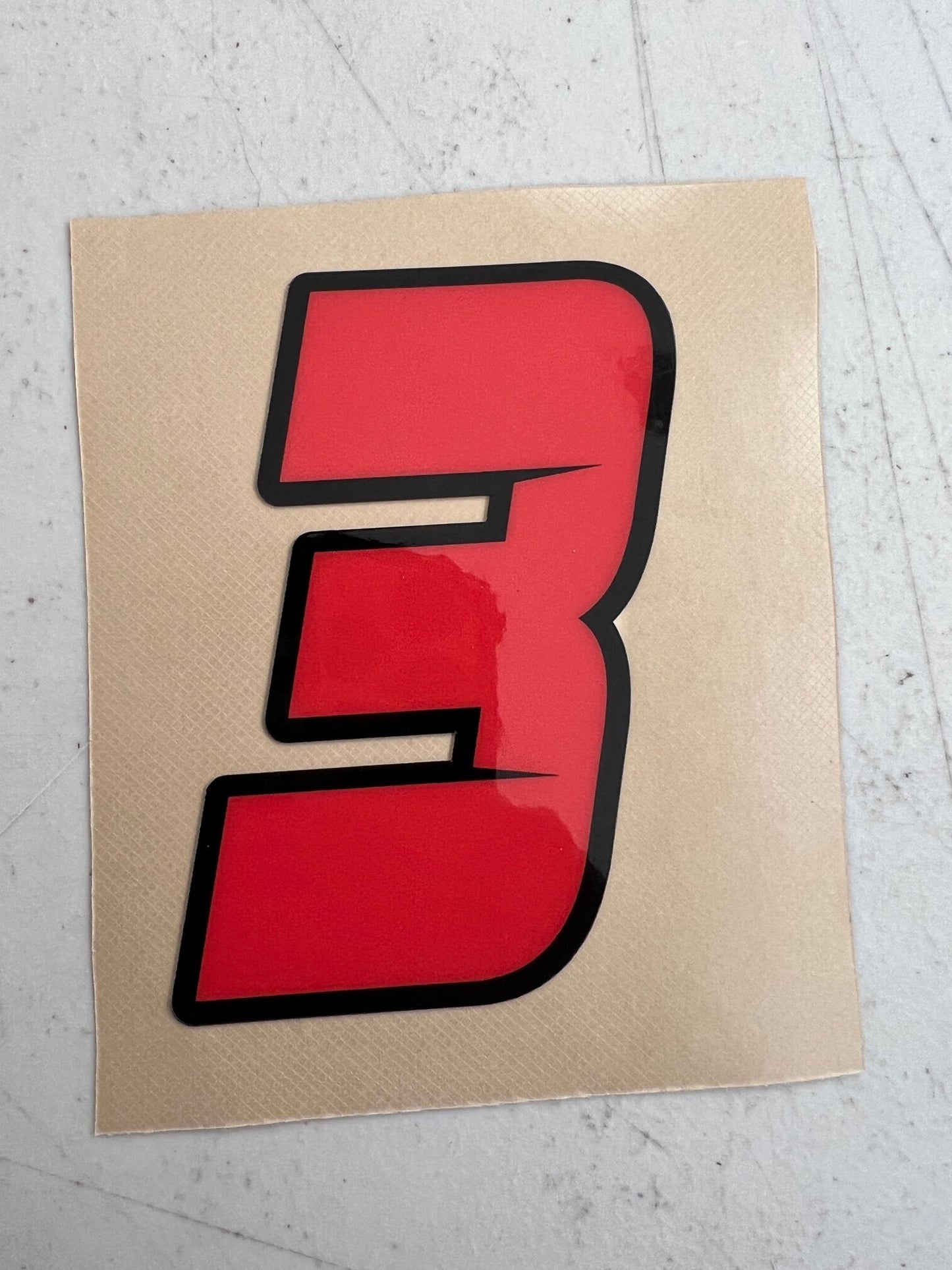 Individual Number Decals, Waterproof Racing Stickers, Car Decals, Personalized Stickers, Racing Decals