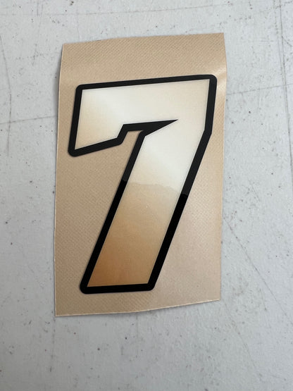 Individual Number Decals, Waterproof Racing Stickers, Car Decals, Personalized Stickers, Racing Decals